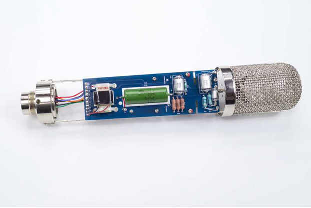All seven XLR wires connected to their PCB positions in the D-12 body.